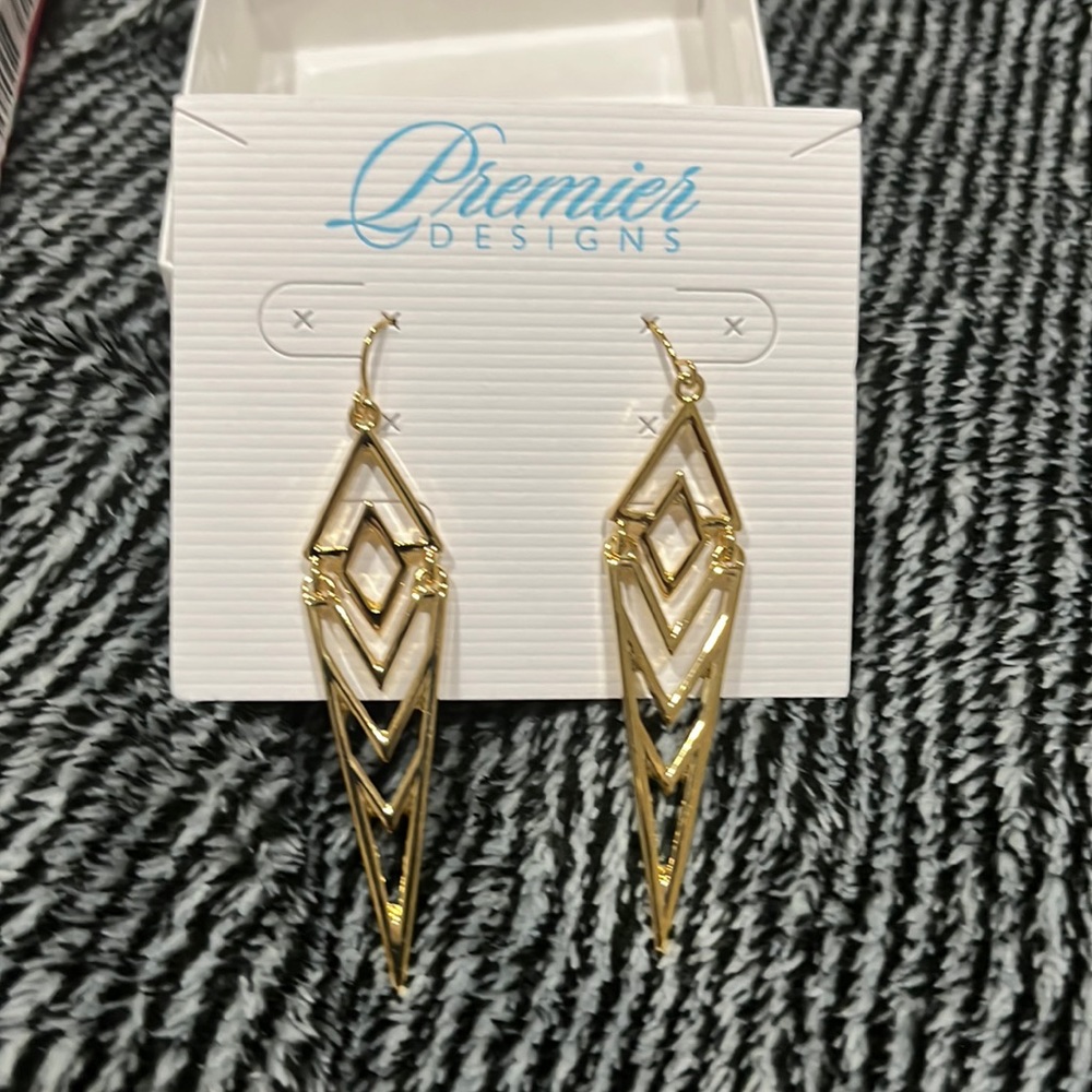 Premier Designs Gold Earrings